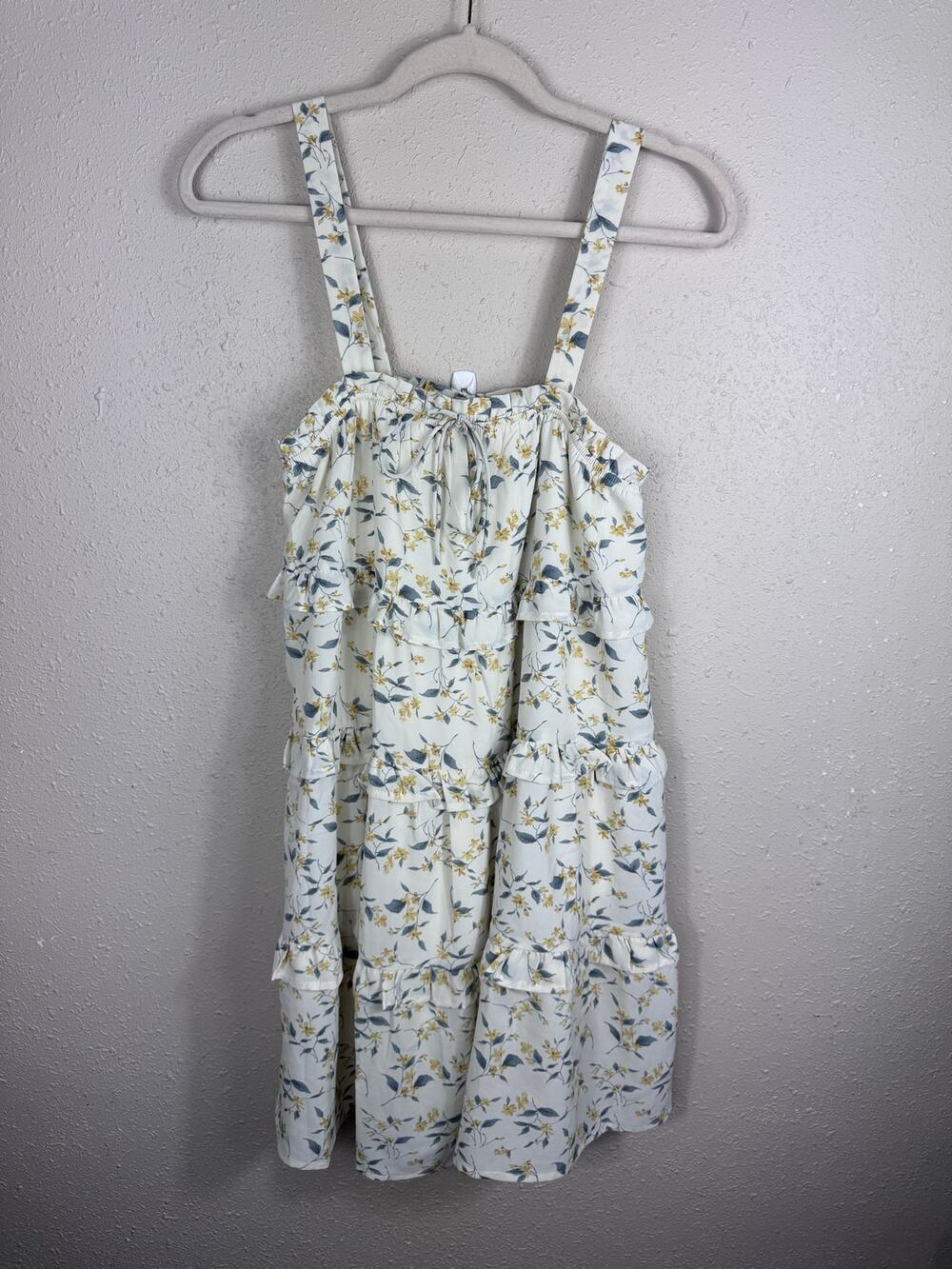 The Post White Floral Dress Womens Size Large